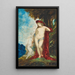 Mujer y unicornio - Gustave Moreau — cuadro enmarcado en la pared