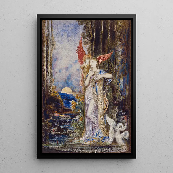 La Inspiración - Gustave Moreau — cuadro enmarcado en la pared