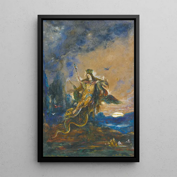 La Fe - Gustave Moreau — cuadro enmarcado en la pared