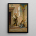 La Santa y el Poeta - Gustave Moreau — cuadro enmarcado en la pared