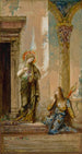 La Santa y el Poeta - Gustave Moreau — vista de la obra