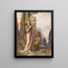 Poet and Satyrs - Gustave Moreau — framed artwork on a wall
