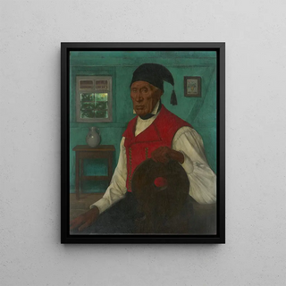 Gustave Stoskopf - Alsatian Farmer Wearing a Red Waistcoat.webp