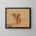 Elephant Painting - Gustave Surand — framed artwork on a wall
