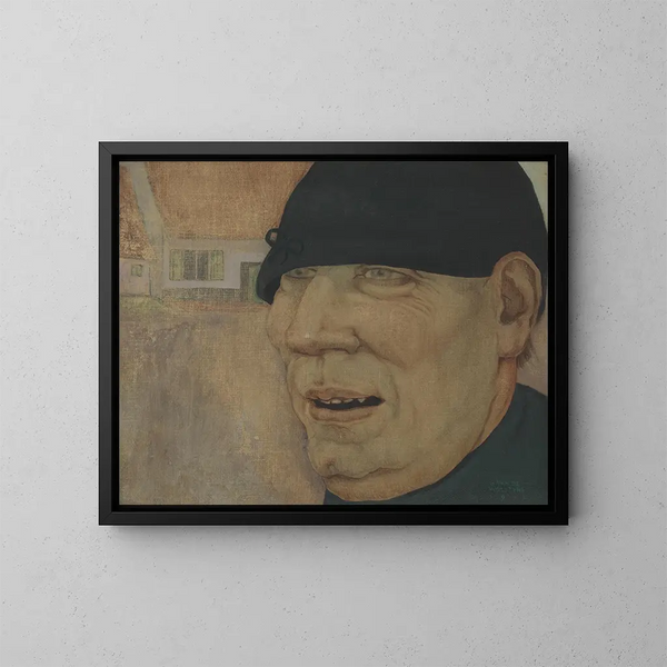 El campesino, la respuesta - Gustave Van de Woestijne — cuadro enmarcado en la pared