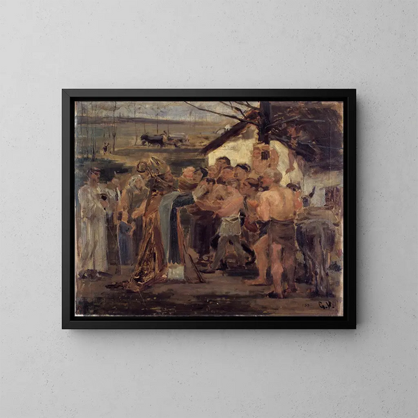 Saint Livin en Flandre - Gustave Vanaise — cuadro enmarcado en la pared