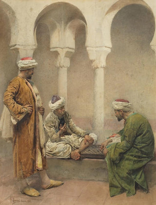 Gustavo Simoni - A game of draughts.webp