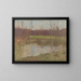 Landscape with a Fish Pond - Gustav Mahler — framed artwork on a wall
