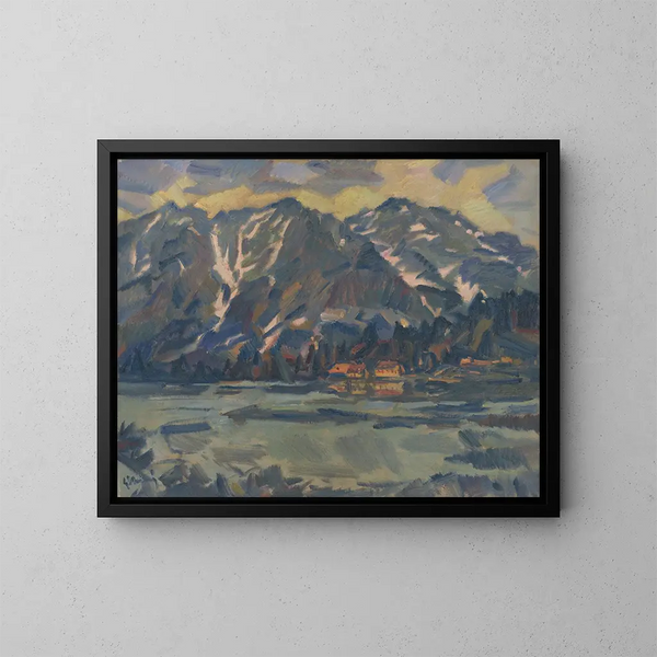 Lago de Popradské Pleso - Gustav Mahler — cuadro enmarcado en la pared