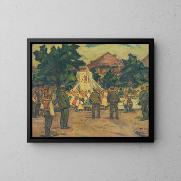 Reunión de oración cerca de Pezinok - Gustav Mahler — cuadro enmarcado en la pared