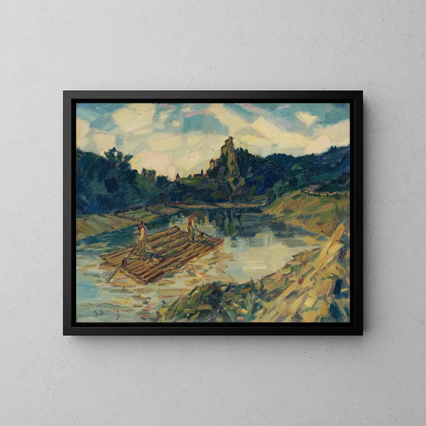 de las vigas sobre el río Orava - Gustav Mahler — cuadro enmarcado en la pared