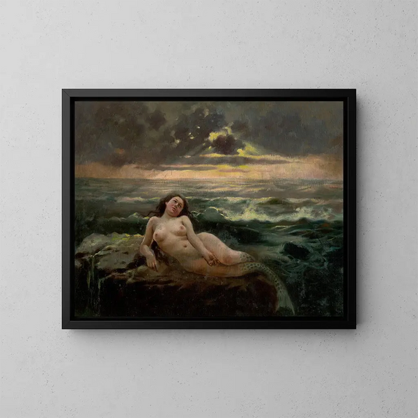 Olas del mar - Gustav Mahler — cuadro enmarcado en la pared
