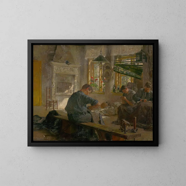 Constructores de barcos - Gustav Mahler — cuadro enmarcado en la pared
