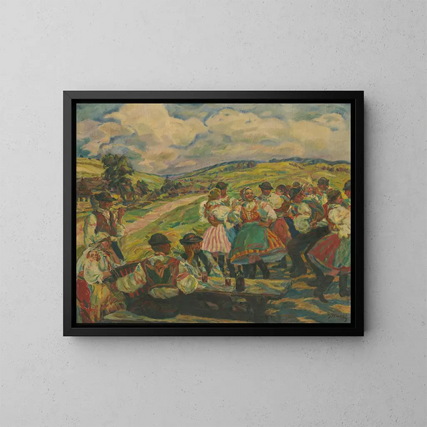 Danza de pueblo - Gustav Mahler — cuadro enmarcado en la pared