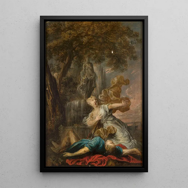 Pyrame y Thisbé - Gysbrecht Thys — cuadro enmarcado en la pared