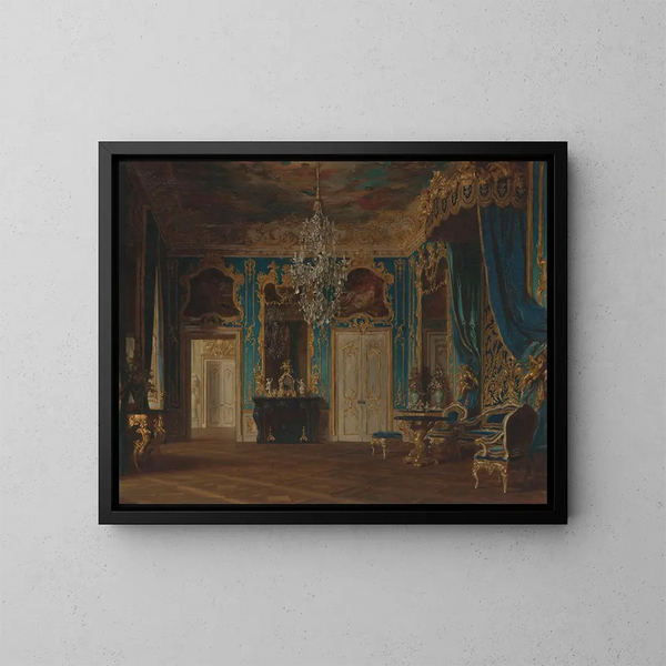 Proyecto para una sala para el rey Luis II de Baviera 1854-1886 - Gyula Benczúr — cuadro enmarcado en la pared