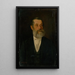 Retrato de un anciano con barba gris - Gyula Stetka — cuadro enmarcado en la pared