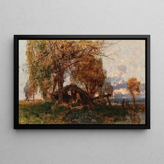 Gza Mszly - A Vast Landscape in the Evening Light.webp