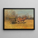 Hay Cart - Géza Mészöly — framed artwork on a wall
