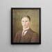 Retrato de un joven - H. S.. Woodward — cuadro enmarcado en la pared