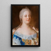 Portrait Painting of Marie-Thérèse of Austria - Court Painter of the Habsburgs — framed artwork on a wall