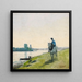 Haleur de bateau sur son cheval - Jean-Baptiste Camille Corot — cuadro enmarcado en la pared