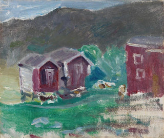 Halfdan Egedius - Sketch of the Farm se in Telemark.webp