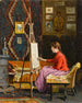 de la niña pintora y su taller - Halil Pasha — vista de la obra