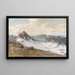 Vista del glaciar - Halvor Halvorsen — cuadro enmarcado en la pared
