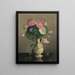Vase de gloires du matin - Hannah Brown Skeele — framed artwork on a wall