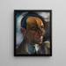 Retrato del marchante de arte Alfred Flechtheim - Hanns Bolz — cuadro enmarcado en la pared