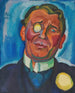 Retrato de un caballero con monóculo - Hanns Bolz — vista de la obra