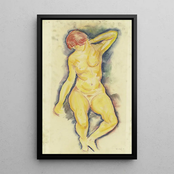 Nu femenino - Hanns Ludwig Katz — cuadro enmarcado en la pared