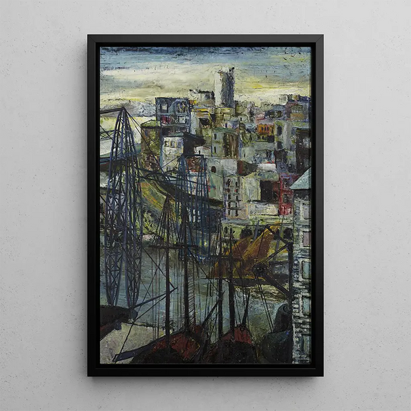 Puerto de Marsella - Hanns Ludwig Katz — cuadro enmarcado en la pared