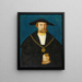 Portrait of Blasius von Holzhausen 1481–1525 - Hans Abel II — framed artwork on a wall