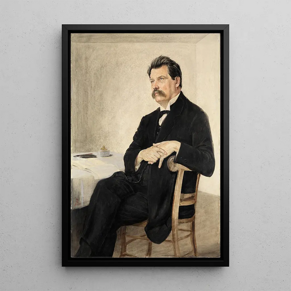 Retrato de Albert Schweitzer - Hans Adolf Bühler — cuadro enmarcado en la pared