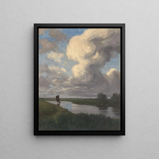 Hans Am Ende - Torfboot auf der Hamme.webp