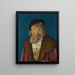 Retrato de un hombre - Hans Baldung — cuadro enmarcado en la pared