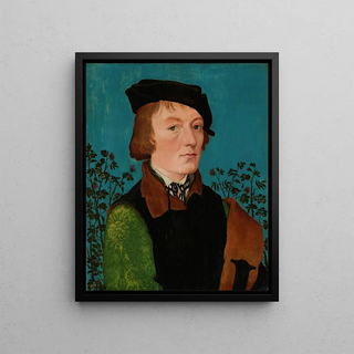 Hans Baldung - Portrait of a Man in Front of a Rose Hedge.webp