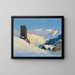 Paisaje de invierno cerca de Hospental - Hans Beat Wieland — cuadro enmarcado en la pared