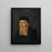 Portrait of John Wyclif - Hans Bock l'Ancien — framed artwork on a wall