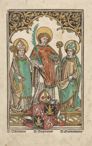 Hans Burgkmair The Elder - Saints Valentine Stephen and Maximilian the Patron Saints of Passau.webp