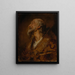 Retrato en busto de un obispo - Hans Canon — cuadro enmarcado en la pared