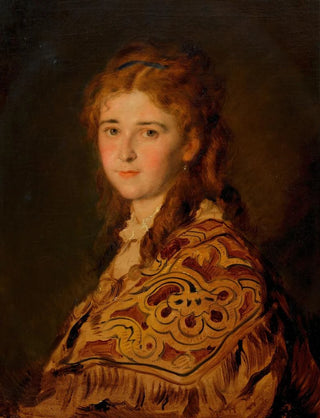 Hans Canon - Junge Frau mit trkischem Schal.webp
