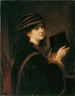 Niña con estereoscopio - Hans Canon — vista de la obra