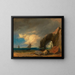 Estudio del mar con barcos de pesca - Hans Canon — cuadro enmarcado en la pared