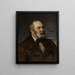 Retrato del pintor Johann Wilhelm Schirmer - Hans Canon — cuadro enmarcado en la pared