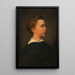 Retrato de un niño - Hans Canon — cuadro enmarcado en la pared
