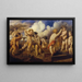 Putting tout en construisant un chemin de fer - Hans Canon — framed artwork on a wall