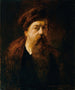 Self-portrait painting - Hans Canon — artwork view